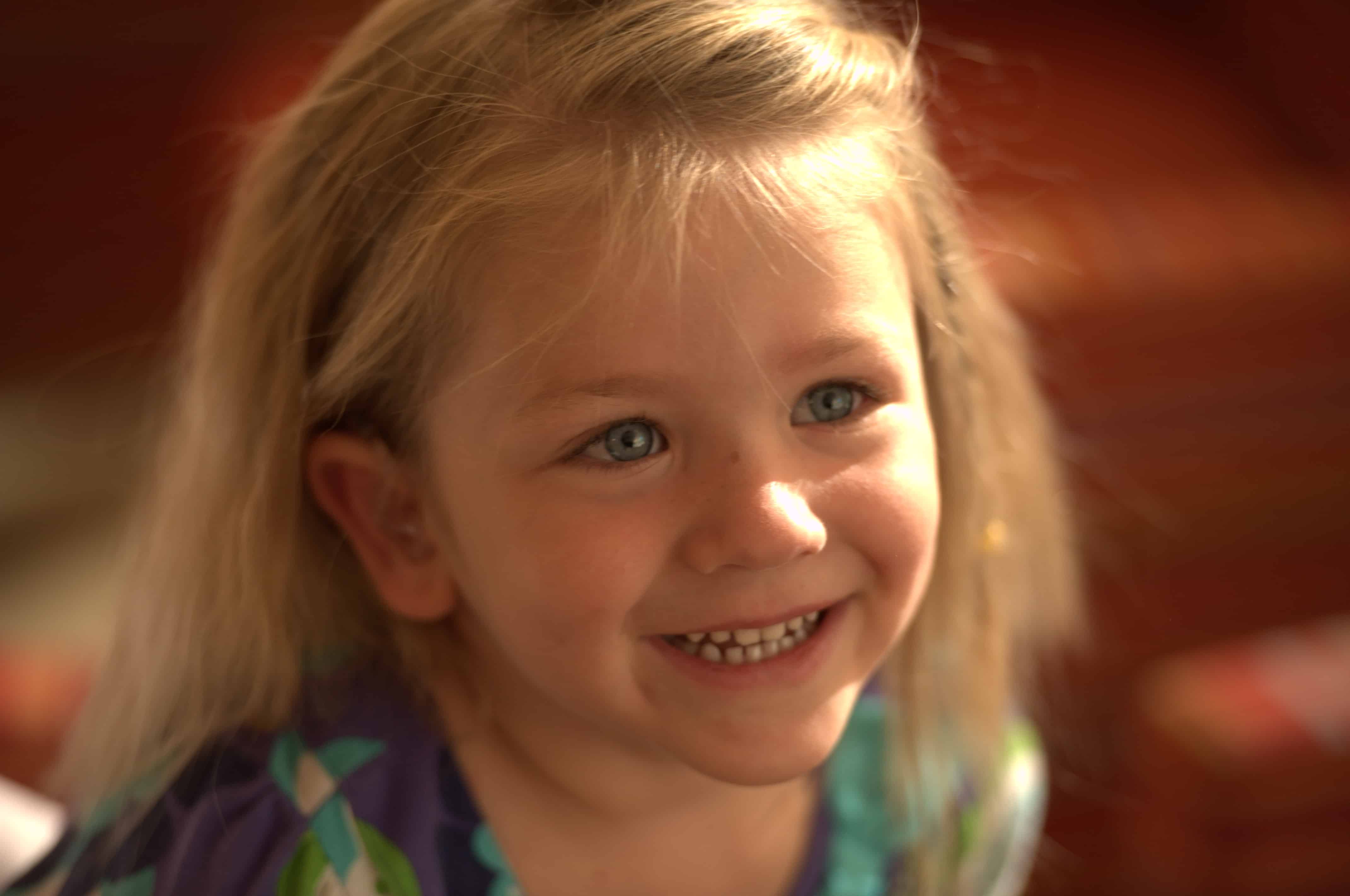 girl who received hearing aid loan